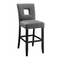 Coaster Furniture 106676 Upholstered Counter Height Stools Grey and Black (Set of 2)